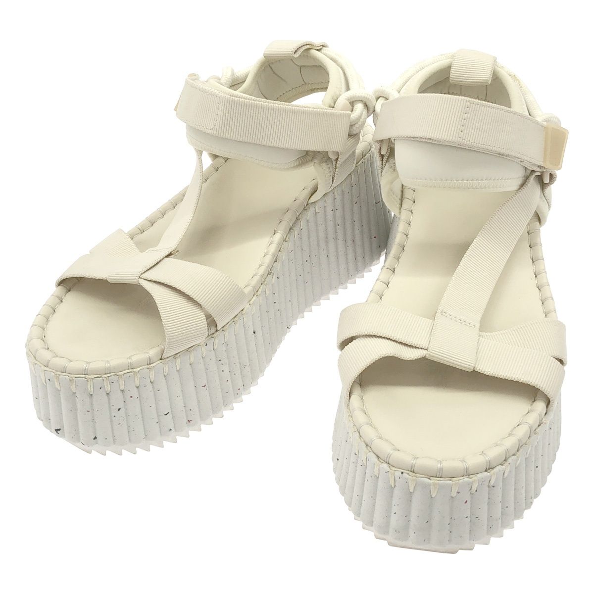 Chloe クロエ Nama プラットフォームストラップウェッジサンダル