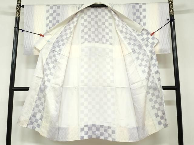 平和屋着物●長襦袢　無双仕立て　麻の葉市松文　暈し染め　正絹　逸品　未使用　DAAY5728ud 平和屋着物○長襦袢 無双仕立て 麻の葉市松文 暈し染め 正絹 逸品 未