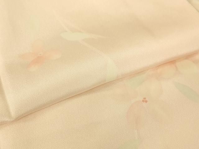 平和屋着物●長襦袢　袷　手描き　風景草花文　さが美扱い　正絹　逸品　AABH7267cs 平和屋着物○長襦袢 袷 手描き 風景草花文 さが美扱い 正絹 逸品