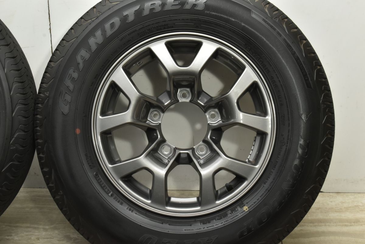 送料込美品バリ溝2025年JC74Wジムニーノマド純正タイヤホイール4本JB74 2025年製 バリ溝 美品】スズキ JB74 ジムニー シエラ 純正 15in 5.5J +