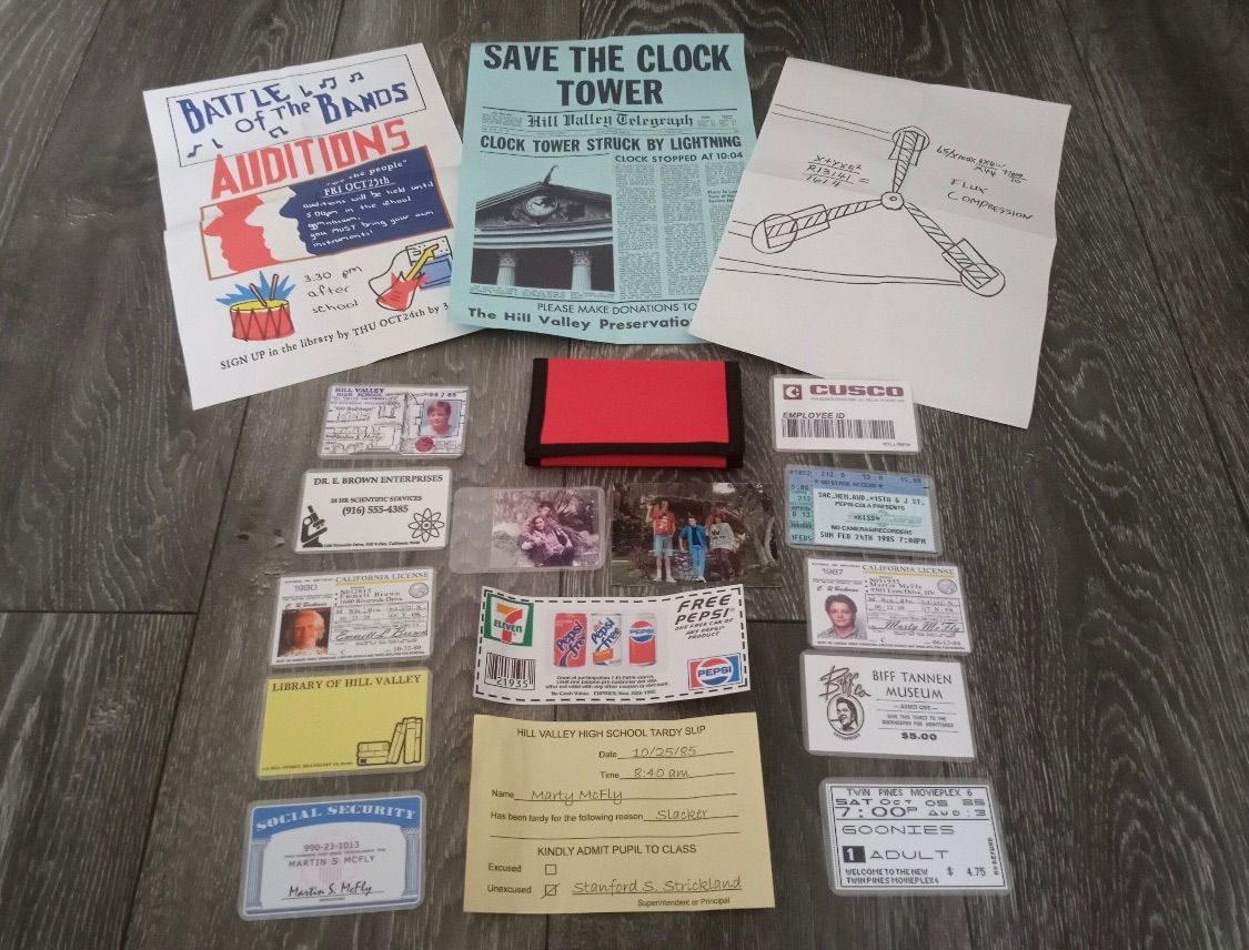 バックトゥザフューチャー マーティ・マクフライ 財布 レプリカ ジップ