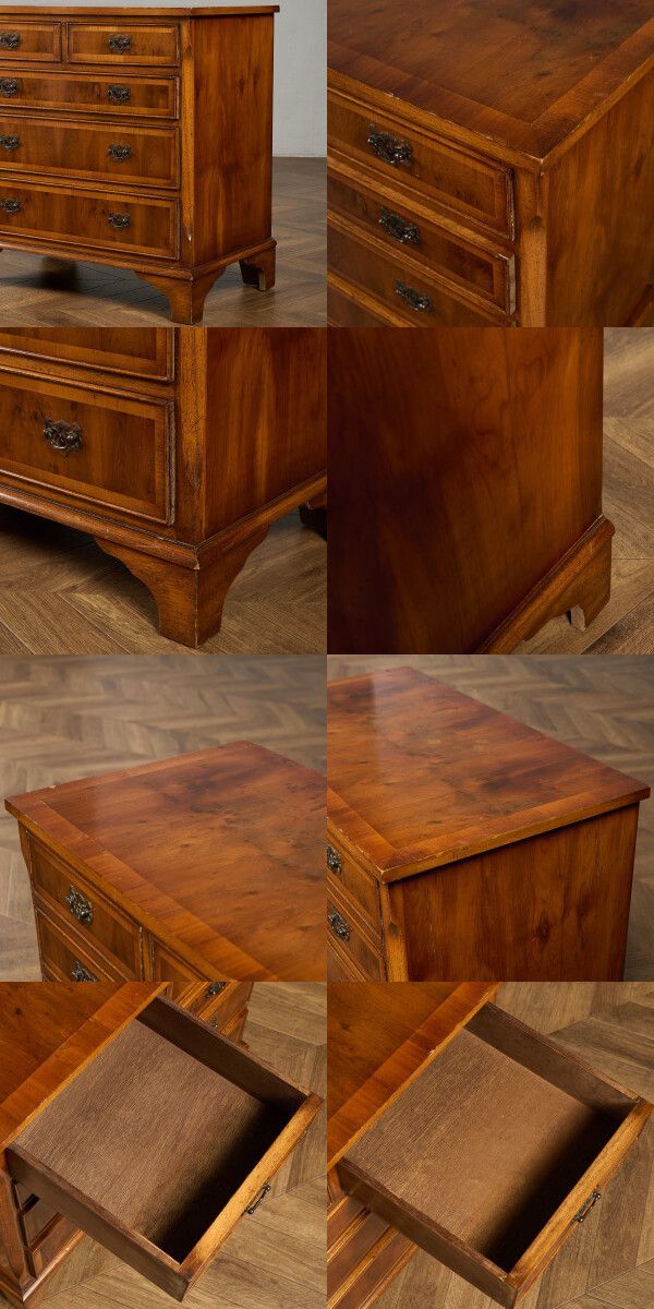 英国 クラシック 4段 チェスト 洋タンス ドロワー イチイ イギリス