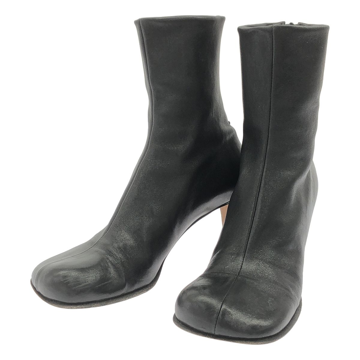 BOTTEGA VENETA ボッテガヴェネタ Bloc ブロック レザーヒールアンクル