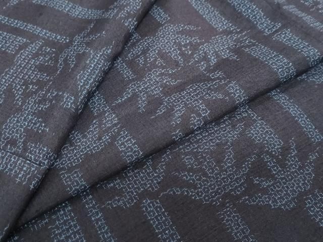 平和屋着物○結城紬 80亀甲 笹竹文 正絹 逸品 DAAY5743ud - メルカリ