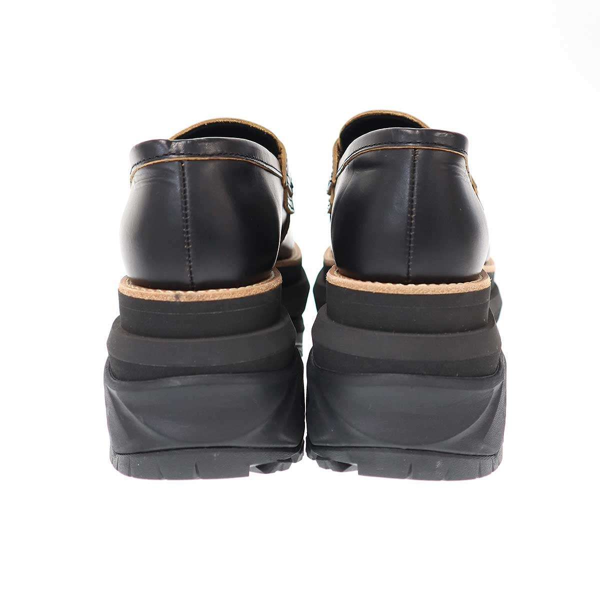 sacai サカイ Coin Loafer プラットフォームコインローファー ブラック