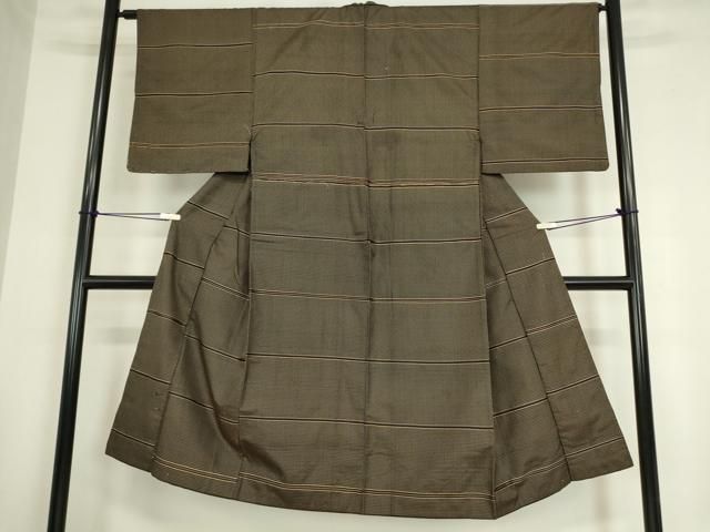 平和屋着物○男性 紬 吉野間道 正絹 逸品 DAAY9249az 正絹 逸品 平和屋