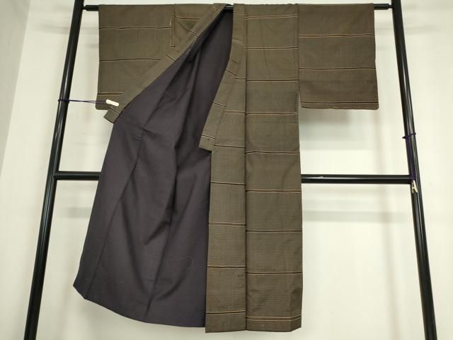 平和屋着物○上質な紬 吉野間道 西武百貨店扱い 正絹 逸品 DAAY5008ud