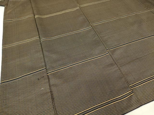 平和屋着物○上質な紬 吉野間道 西武百貨店扱い 正絹 逸品 DAAY5008ud