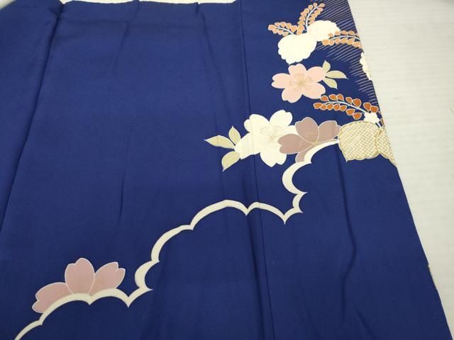 平和屋着物○創業460年・千總 振袖 駒刺繍 鳳凰花文 金彩