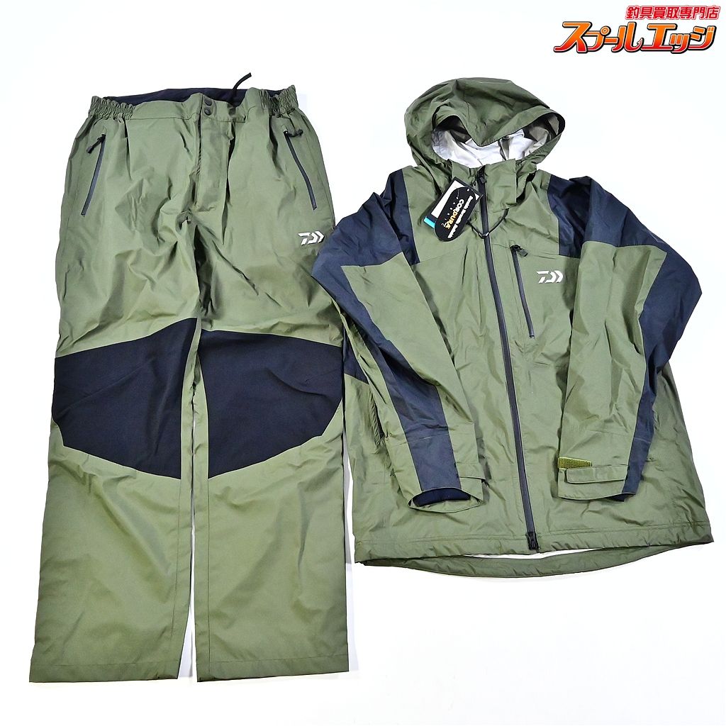 【ダイワ】 レインマックス EGレインスーツ DR-3422 カーキ サイズ2XL