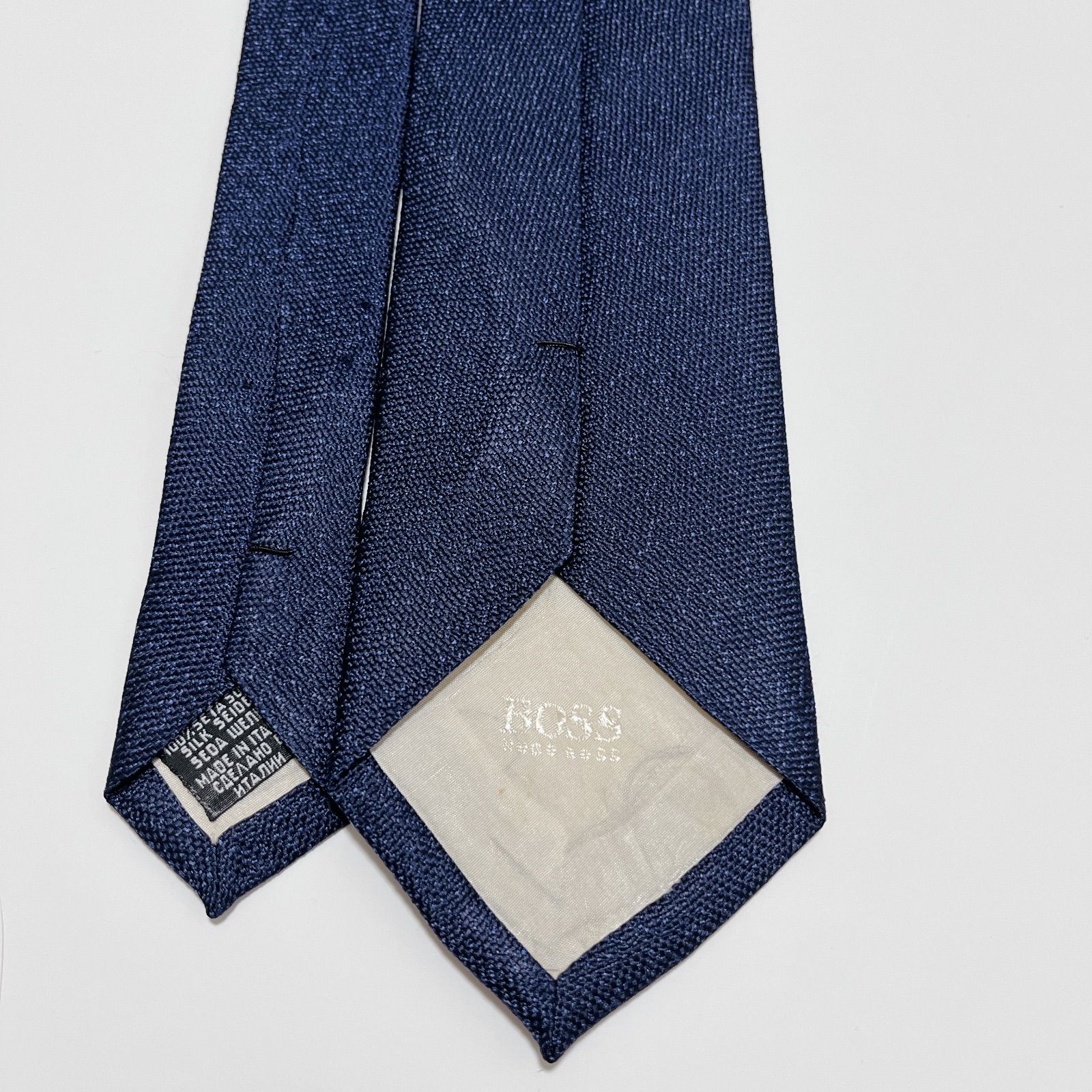 ꧁新品未使用꧂ ボス ネクタイ 無地 ソリッドタイ ブラック フォーマル 光沢 ✨極美品✨】HUGO BOSS ネクタイ ソリッド 無地 ブラック 光沢 希少