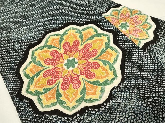 平和屋着物○名門 藤娘きぬたや・総絞り 九寸名古屋帯