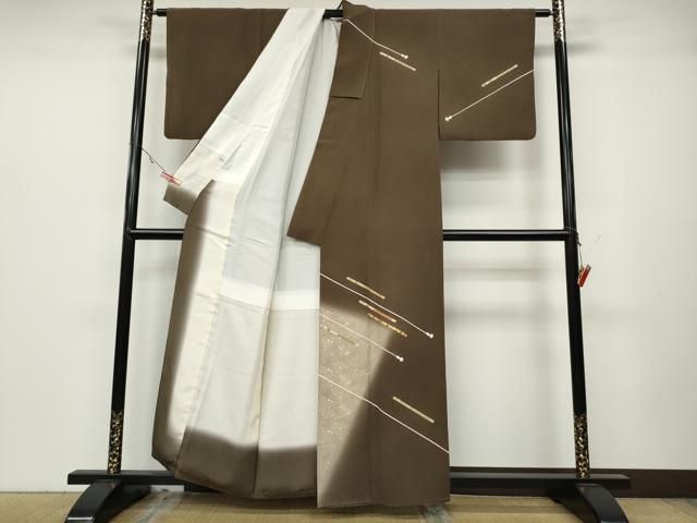 平和屋着物○銀座きしや 訪問着 横笛花文 暈し染め