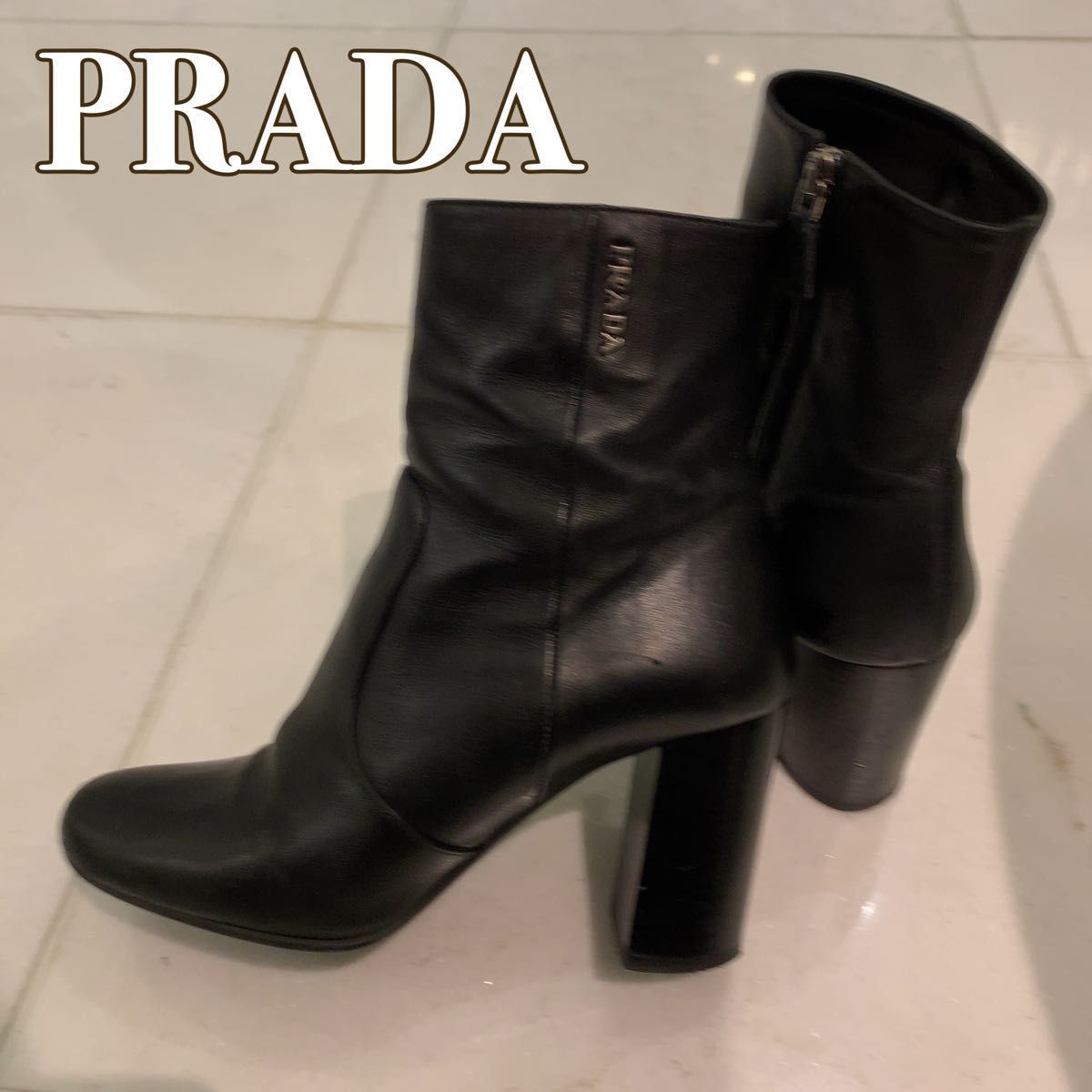 プラダ　ショートブーツ　37 プラダ ショートブーツ 37 PRADA - プラダ ショートブーツ 37