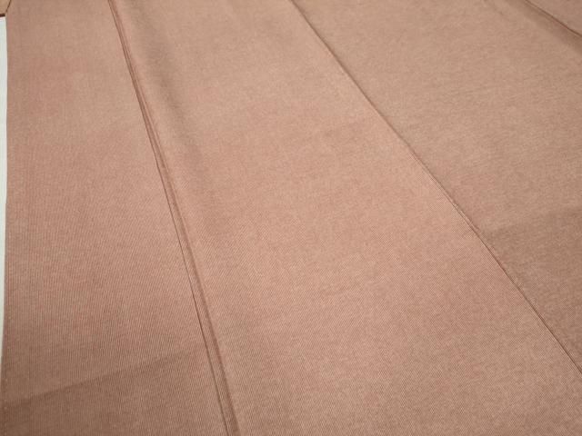 平和屋着物○江戸小紋 鮫島輝也 万筋 赤丹色×錬色 正絹 逸品