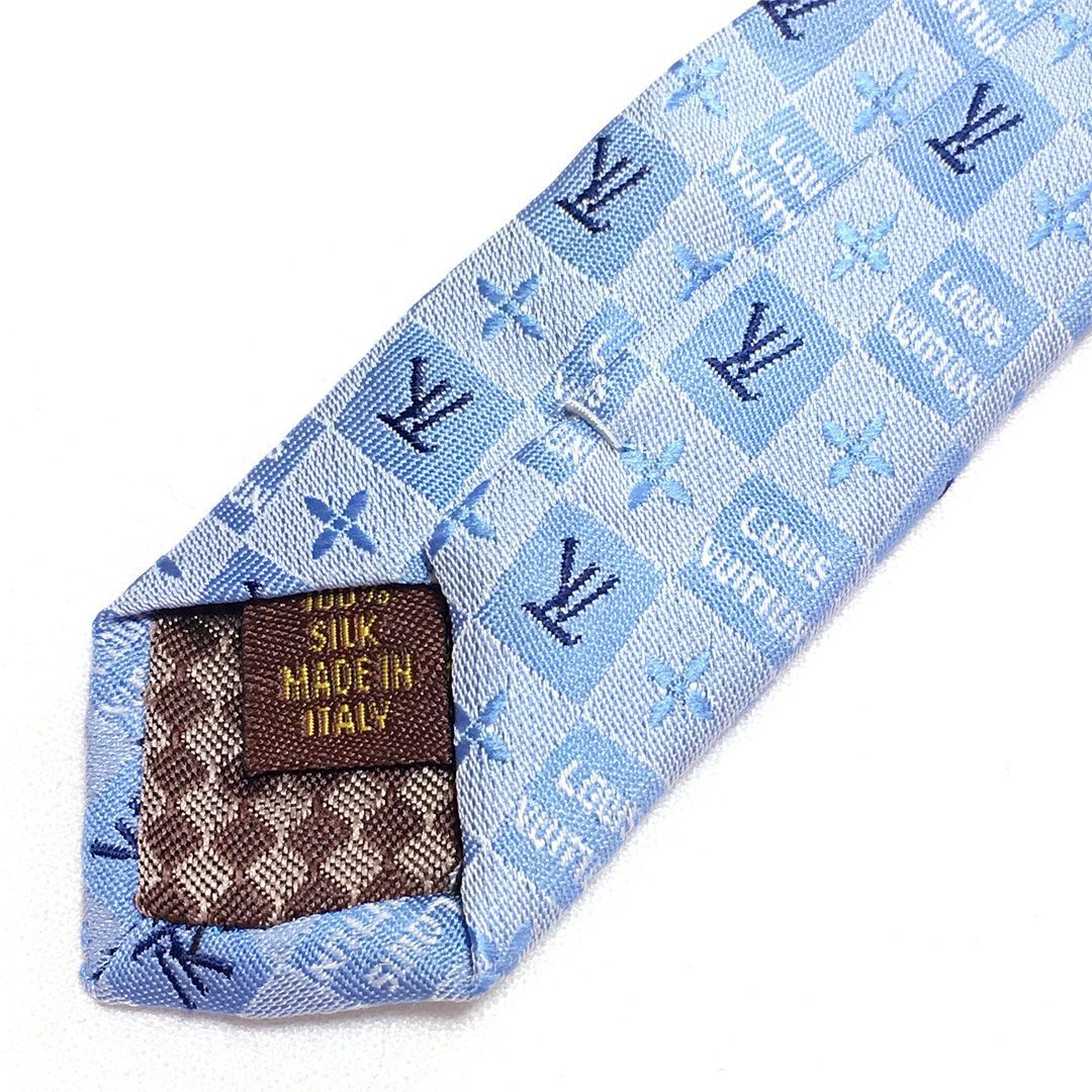 未使用級 ルイヴィトン Louis Vuitton ネクタイ シルク100% ライト