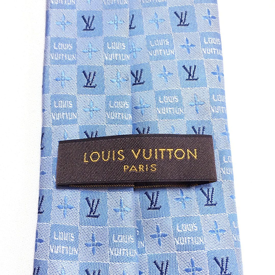 未使用級 ルイヴィトン Louis Vuitton ネクタイ シルク100% ライト