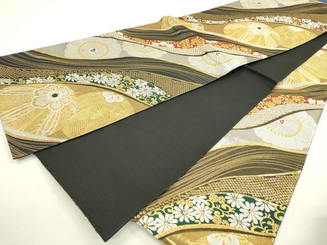 平和屋着物▽全通柄袋帯 花毬文 金銀糸 正絹 逸品 DAAX9641fe - メルカリ