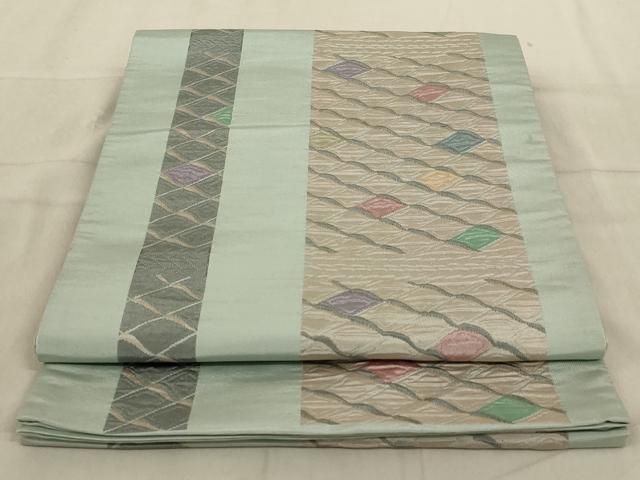 平和屋着物◎六通柄袋帯 幾何学間道 正絹 逸品 AABD3729ou - メルカリ