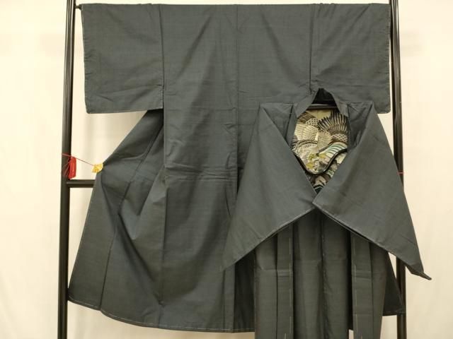 平和屋着物□男性 本場大島紬 アンサンブル 80亀甲 総詰め 正絹 逸品