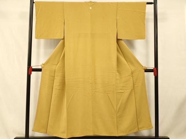 平和屋着物●上質な色無地　草花地紋　山吹茶色　正絹　逸品　AABC6819ph 平和屋着物□上質な色無地 山吹茶色 正絹 逸品 AABD3764fw - メルカリ