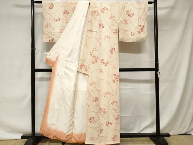 平和屋着物●訪問着　総絞り　芝草花文　正絹　逸品　CAAZ3564yc 平和屋着物○訪問着 総絞り 芝草花文 正絹 逸品 CAAZ3564yc 平和屋