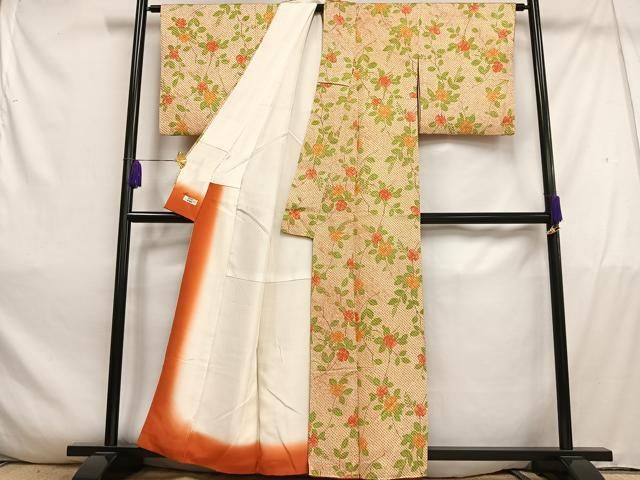 平和屋着物○訪問着 総絞り 舞花文 やまと誂製 正絹 逸品 AABD1576ck