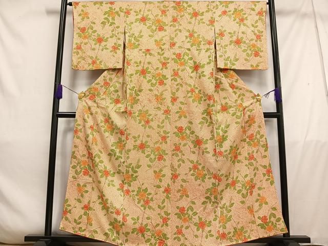 平和屋着物●訪問着　総絞り　舞花文　やまと誂製　正絹　逸品　AABD1576ck 平和屋着物○訪問着 総絞り 舞花文 やまと誂製 正絹 逸品 AABD1576ck