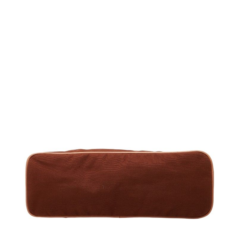 正規品☆ヴィンテージHERMESボリードコットンポーチ(ブラウン) エルメス ボリードポーチGM ブラウン コットン レディース HERMES【1