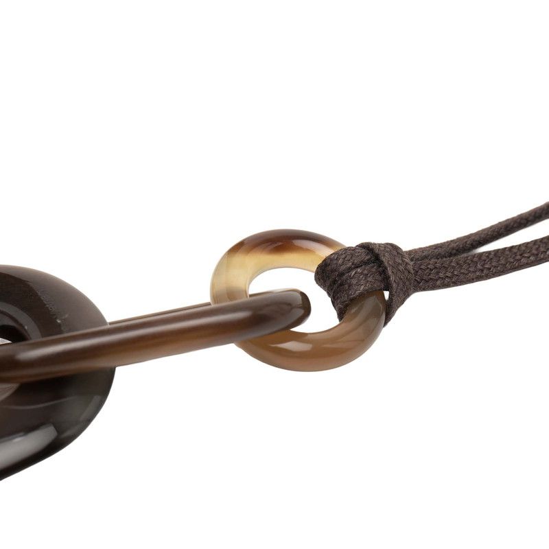 エルメス ブラウン ピンク バッファローホーン レディース HERMES【1