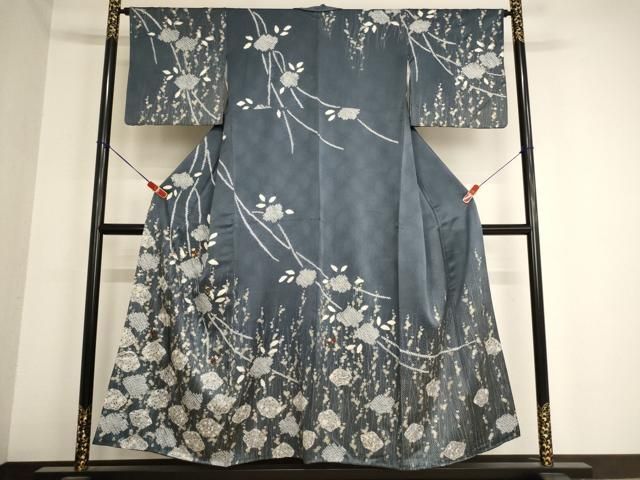 しお様［5451］訪問着 花丸文様 刺繍 絞り 金彩 正絹 着物 袷 平和屋着物□訪問着 絞り 刺繍 舞花文 金彩 正絹 逸品 AABD1658ja