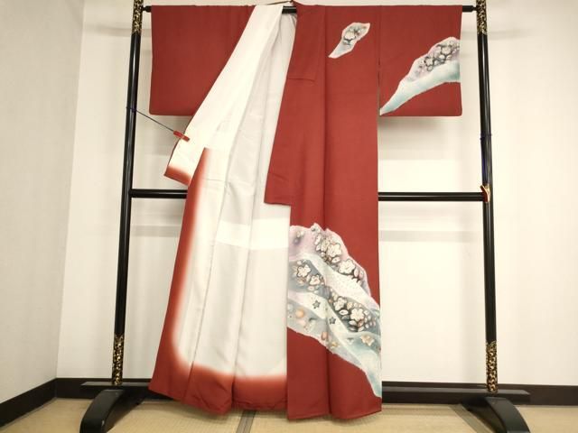 平和屋着物●訪問着　絞り　道長花文　金彩　正絹　逸品　AABD7385ck 平和屋着物○訪問着 絞り 道長花文 金彩 正絹 逸品 AABD7385ck 平和屋