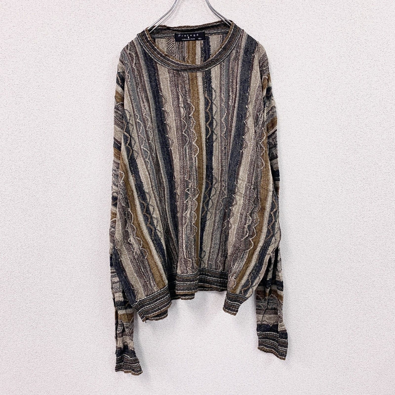 古着 used ～90s Protege COOGI風アクリルニットセーター 3Dニット