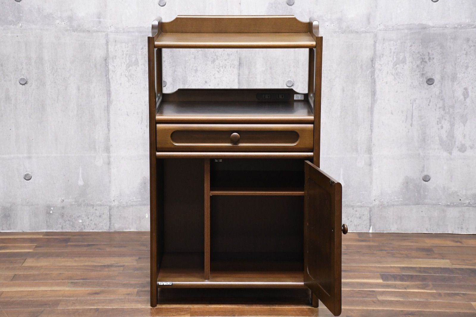 EKK17 karimoku カリモク AS1071 サイドキャビネット 電話台 W48.5cm