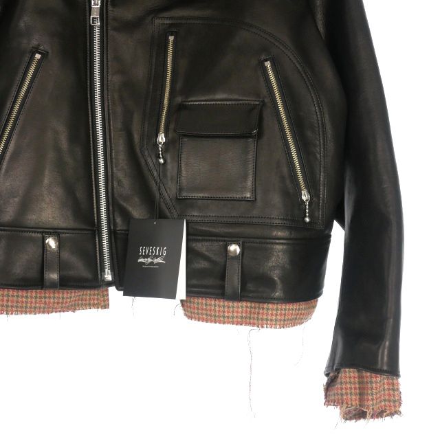 セヴシグ SEVESKIG 25AW Cow Leather D-Pocket Riders カウレザー