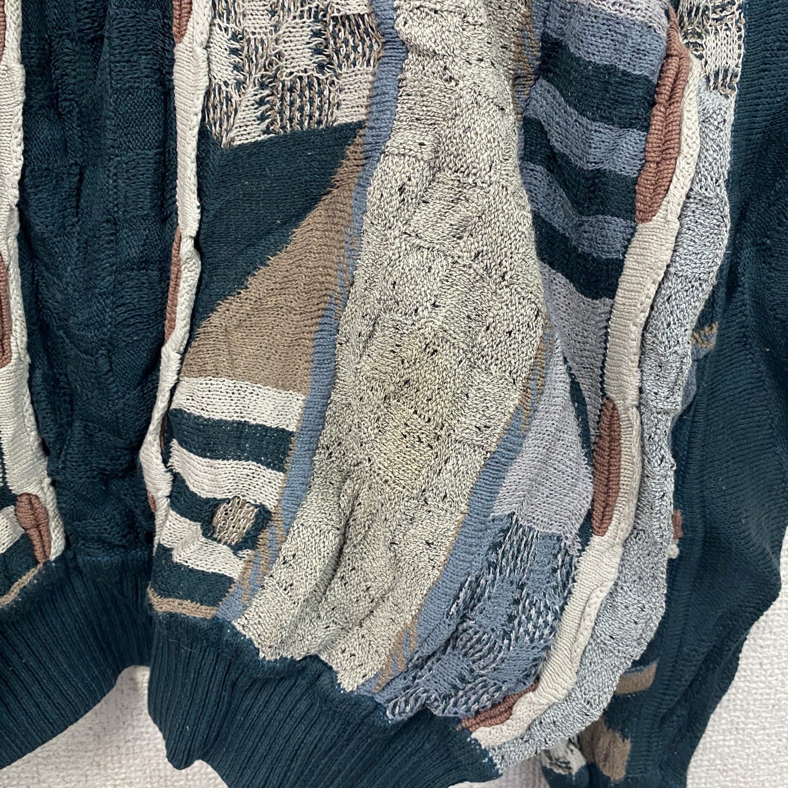 古着 used ～90s St.Croix COOGI風コットンニットセーター 3Dニット