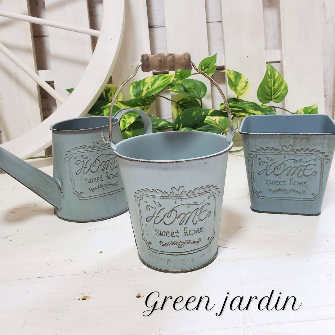 フラワーポット 3タイプセット ジョウロ バケツ型 角型 ガーデニング