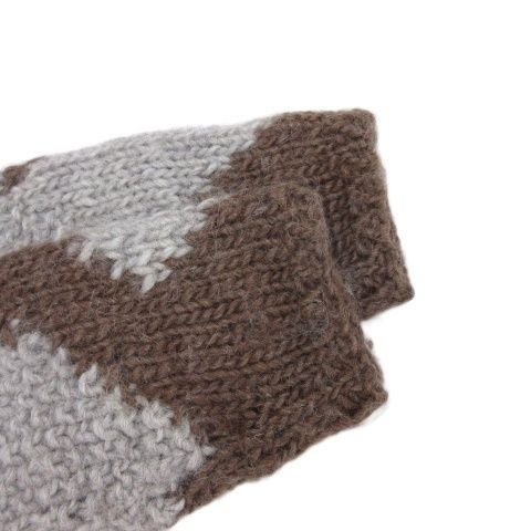 ワイズ Y's ウール 柄 ニット カーディガン 厚手 ブラウン系 - メルカリ