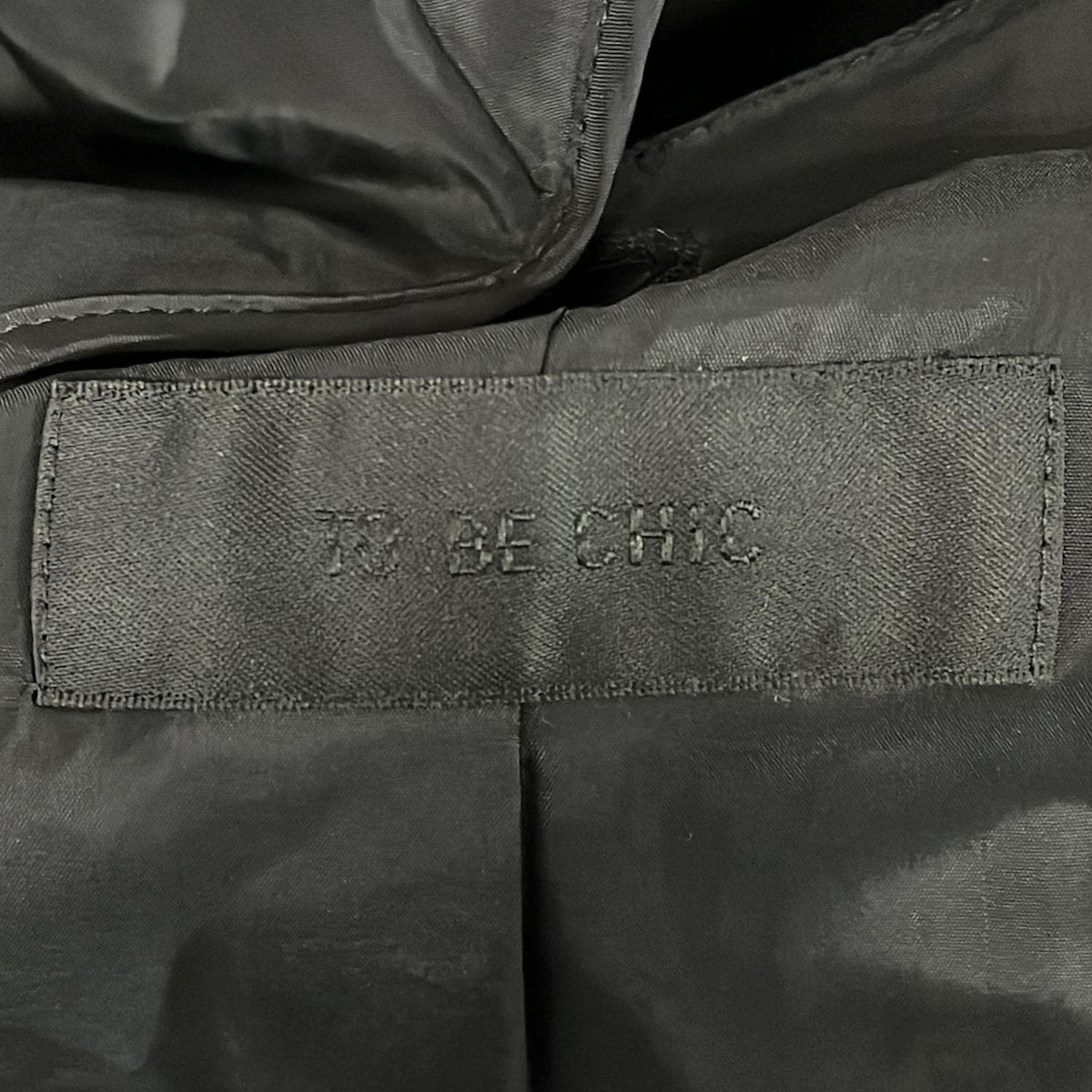 TO BE CHIC(トゥービーシック) コート サイズ46 XL レディース - 黒