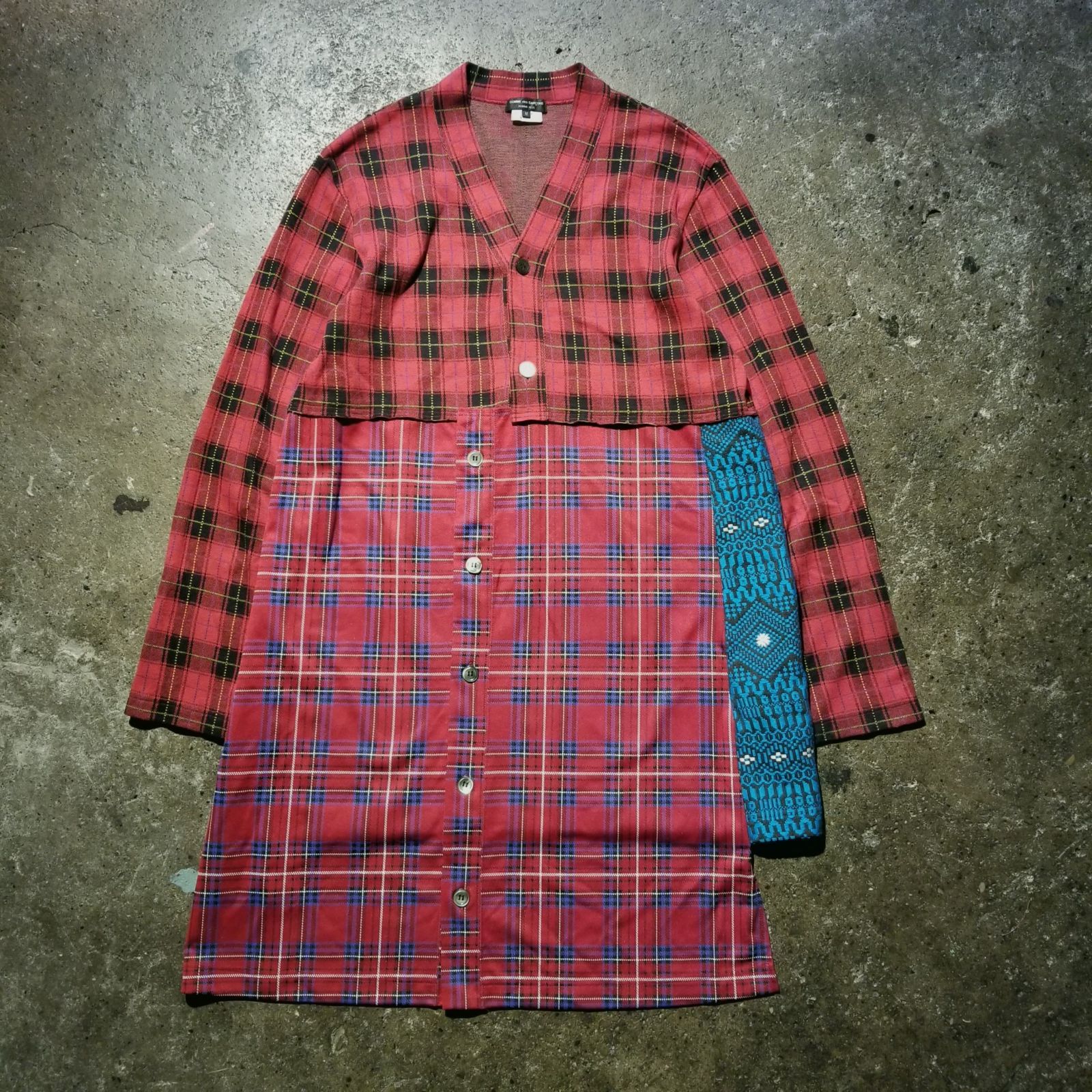 COMME des GARCONS HOMME PLUS 20aw ドッキングカーディガン M