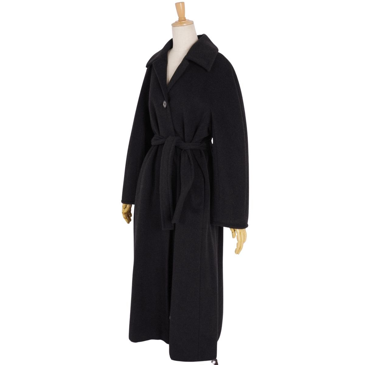 【美品】マックスマーラ ロングコート カーディガン ベルト付き ウール100% 極美品 マックスマーラ Max Mara コート ベルト付 ロングコート ウール