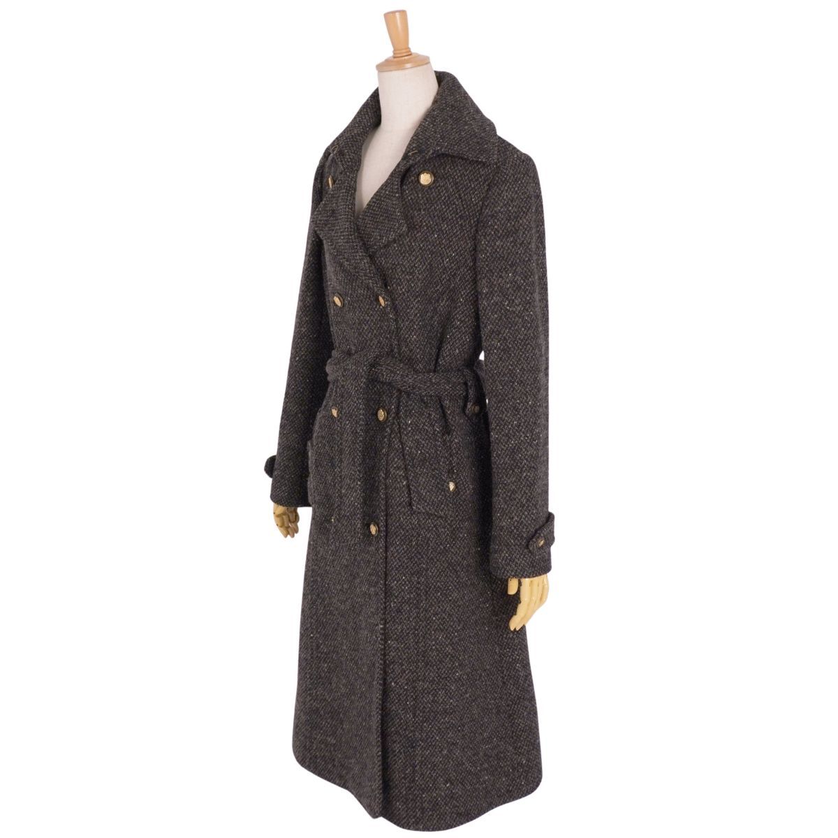 美品 ドルチェ&ガッバーナ DOLCE&GABBANA ロングコート ダブルブレ