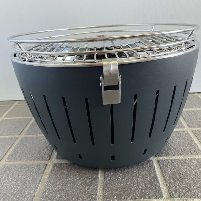 【未使用品】ロータスグリル G340　炭付　BBQ ロータスグリルレギュラーサイズ G340P 無煙ロースター BBQグリル BBQ