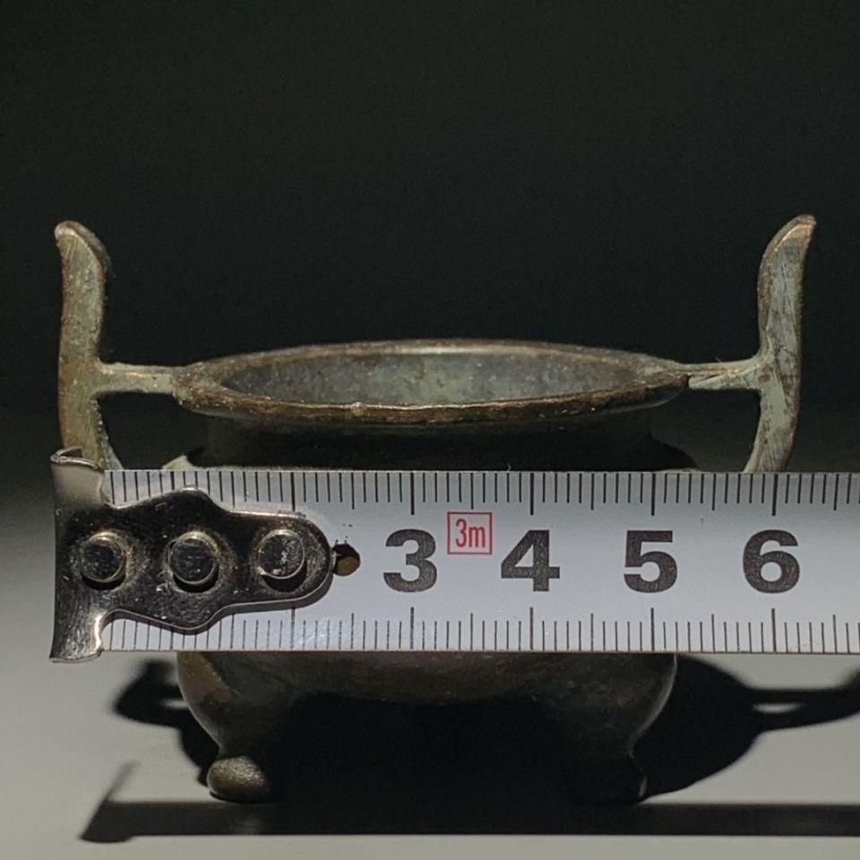 銅器 三足鼎 双耳香炉 宣徳炉 香道具 挿香炉 装飾品 工芸品 置物