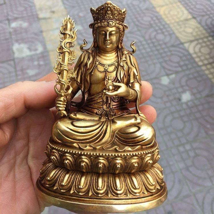 銅製 仏像 虚空蔵菩薩仏像 家内仏堂 奉納 装飾品 工芸品 置物 - メルカリ