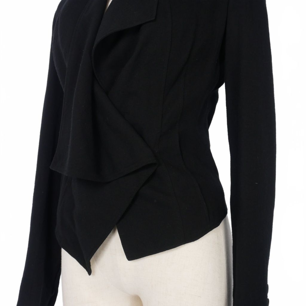 HELMUT LANG ヘルムートラング ドレープ　ジャケット　ブルゾン　ウール ヘルムートラング HELMUT LANG ドレープジャケット ショート丈 サイズP