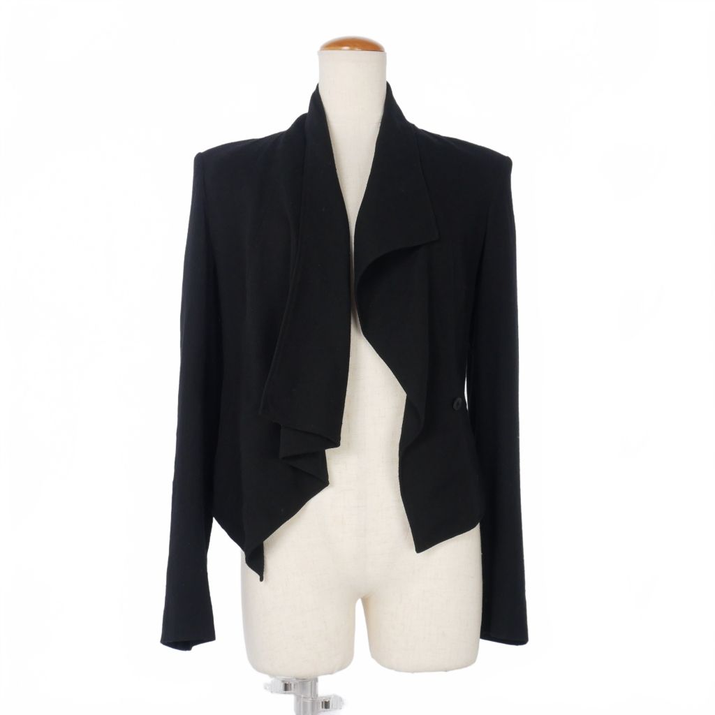 HELMUT LANG ヘルムートラング ドレープ　ジャケット　ブルゾン　ウール ヘルムートラング HELMUT LANG ドレープジャケット ショート丈 サイズP