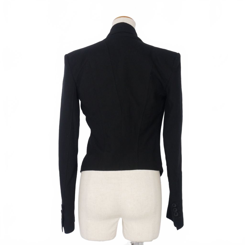 HELMUT LANG ヘルムートラング ドレープ　ジャケット　ブルゾン　ウール ヘルムートラング HELMUT LANG ドレープジャケット ショート丈 サイズP