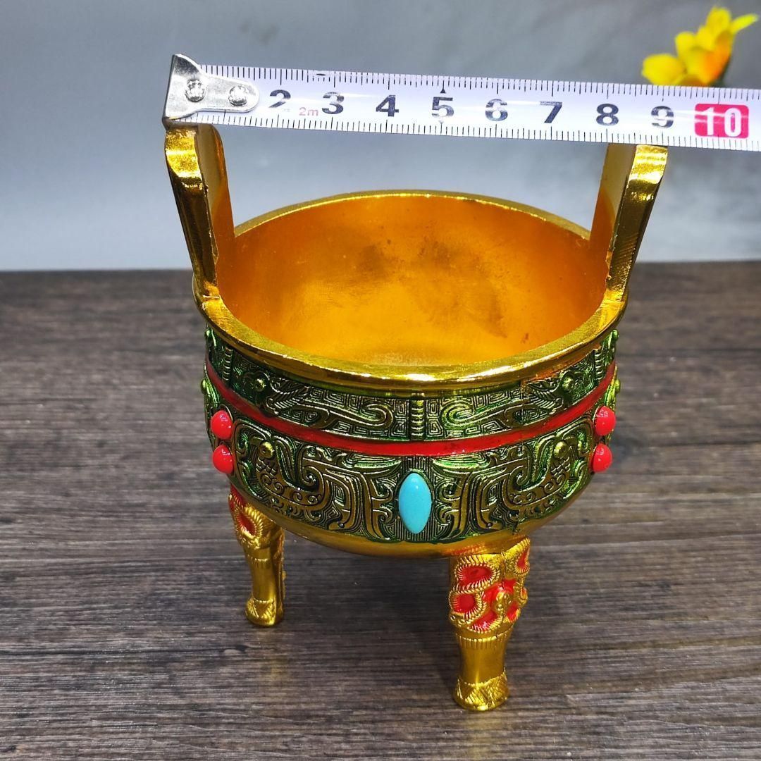 三鳳凰銅香炉 香薫炉 銅炉 三足鼎 銅器 香道具 装飾品 工芸品 三鳳凰銅香炉 香薫炉 銅炉 三足鼎 銅器 香道具 装飾