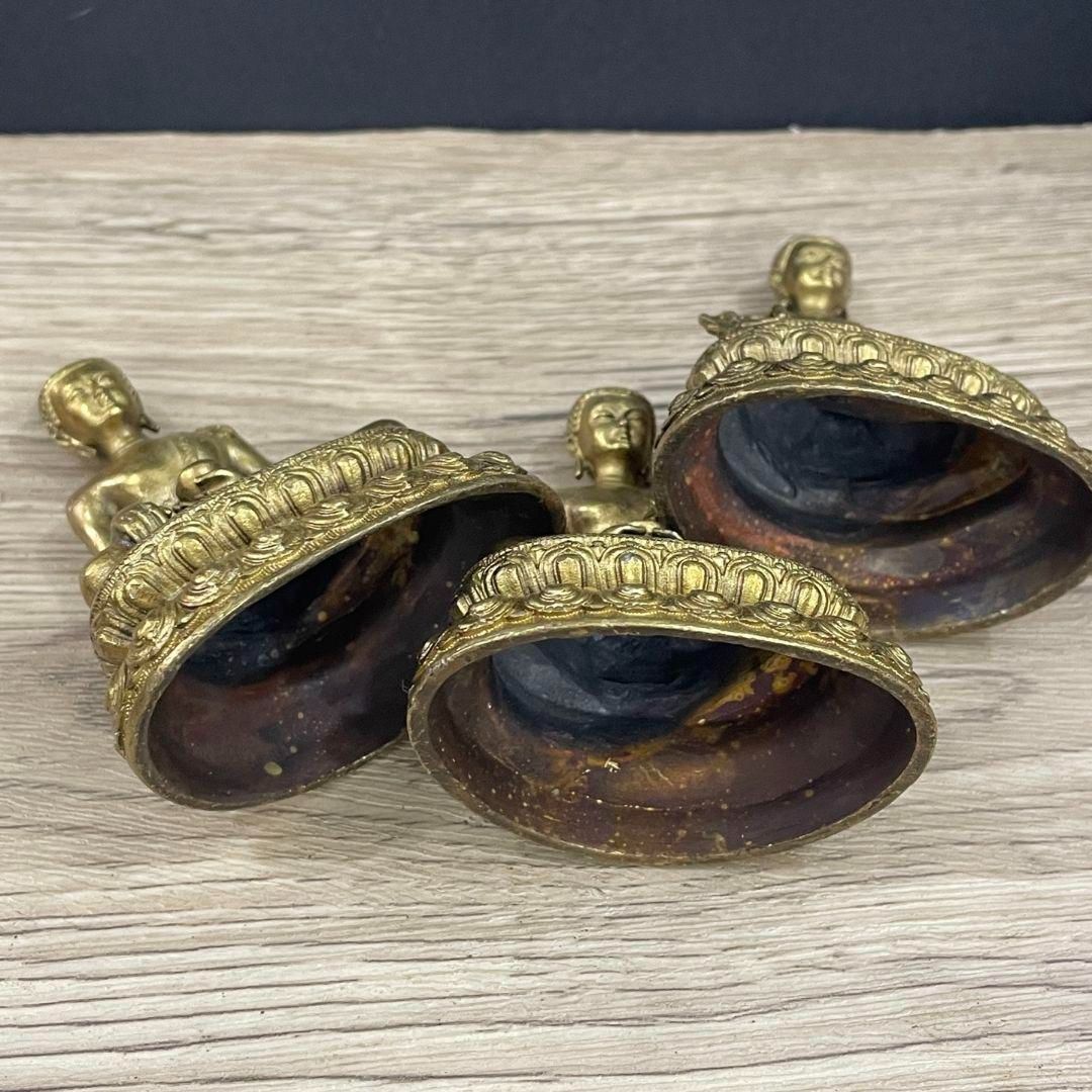 仏教美術 仏像 三宝仏 銅製 仏像 彫刻 置物 開運 風水 工芸品 - メルカリ